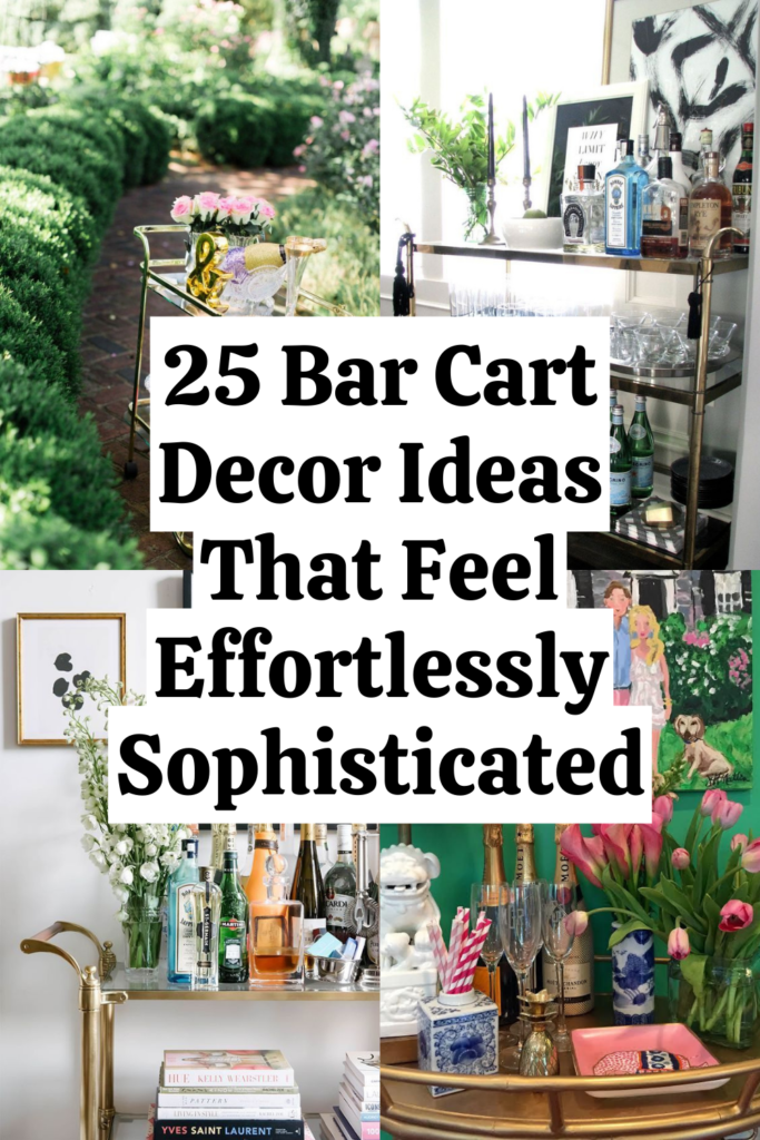 25 Bar Cart Ideas to Turn a Corner Into a Focal Point