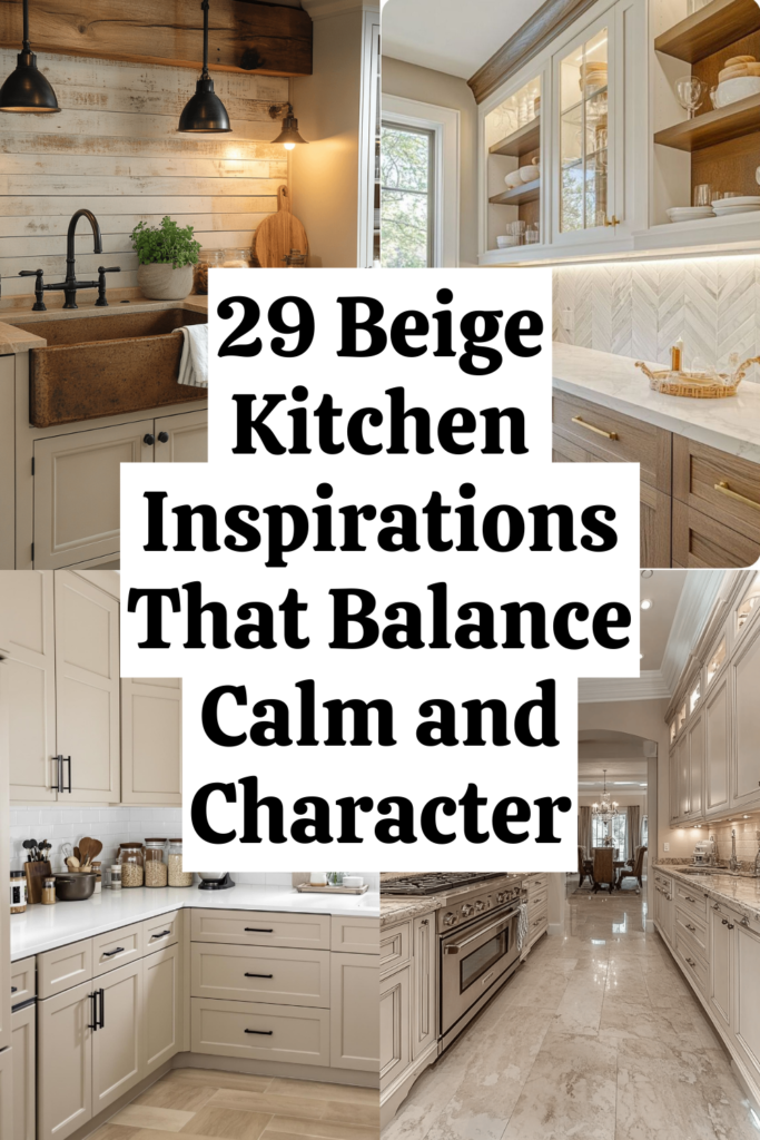 29 Beige Kitchen Cabinets That Feel Light, Bright, and Balanced