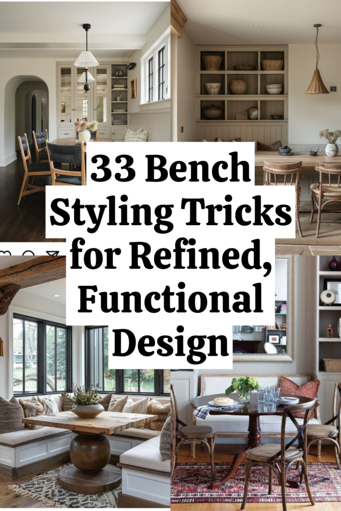 33 Bench Decor Ideas for a Designer Living Room